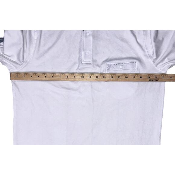 NWT Garnet Clothier Short Sleeve White Polo Shirt with Placket XL - Picture 4 of 6